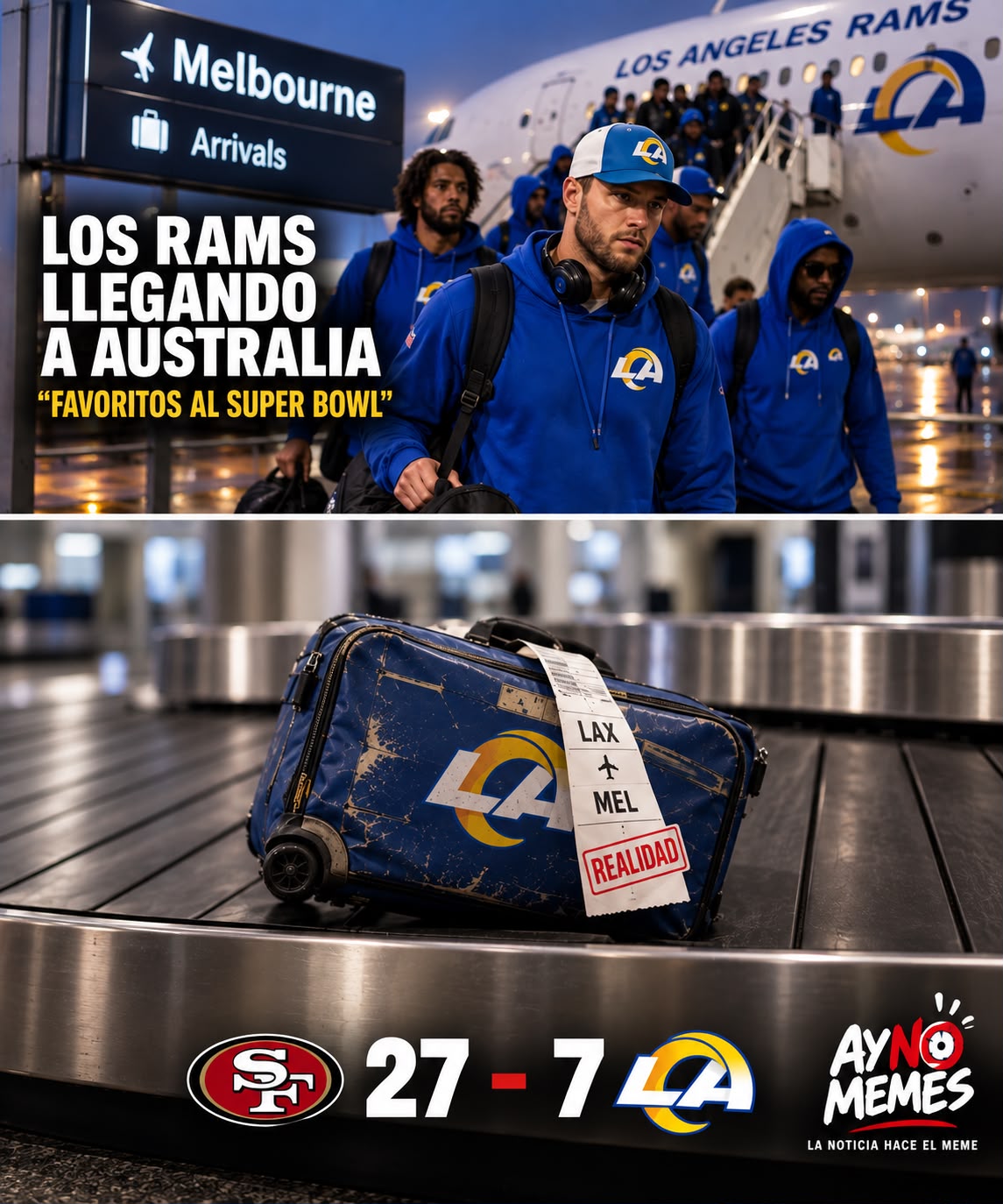 Rams aterriza en la realidad